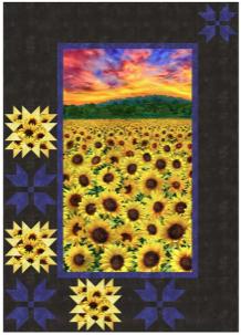 Sunflower Sunset Quilt Kit From Timeless Treasures