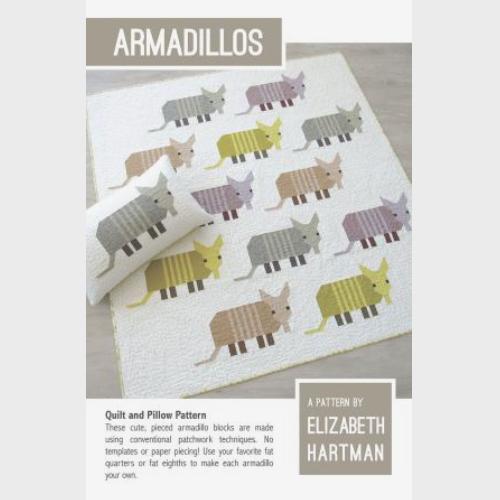 Armadillos Quilt & Pillow Pattern by Elizabeth Hartman