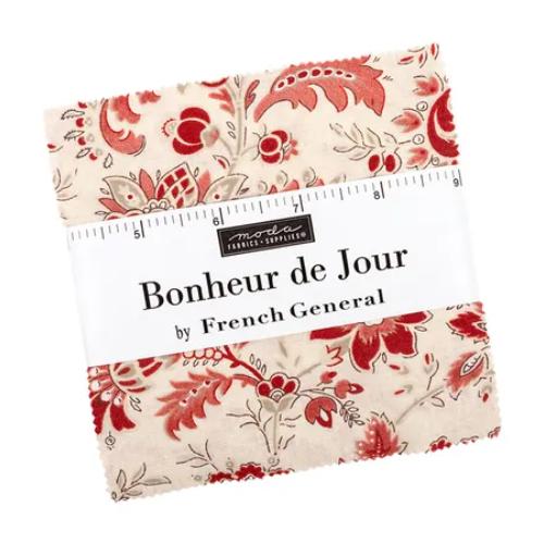 Bonheur de Jour 5" Charm Pack by French General for Moda