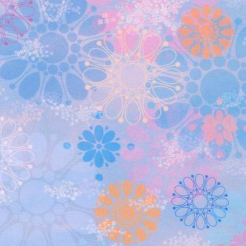 Happy Hilltop Flowers Sunset From Robert Kaufman Fabrics