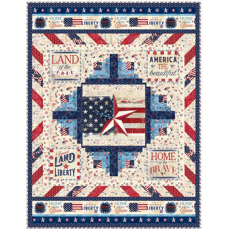 Americana Quilt Kit From Wilmington Prints