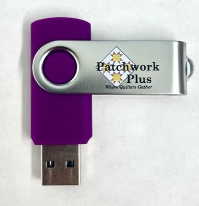 2Gb Swivel Usb With Patchwork Plus Logo