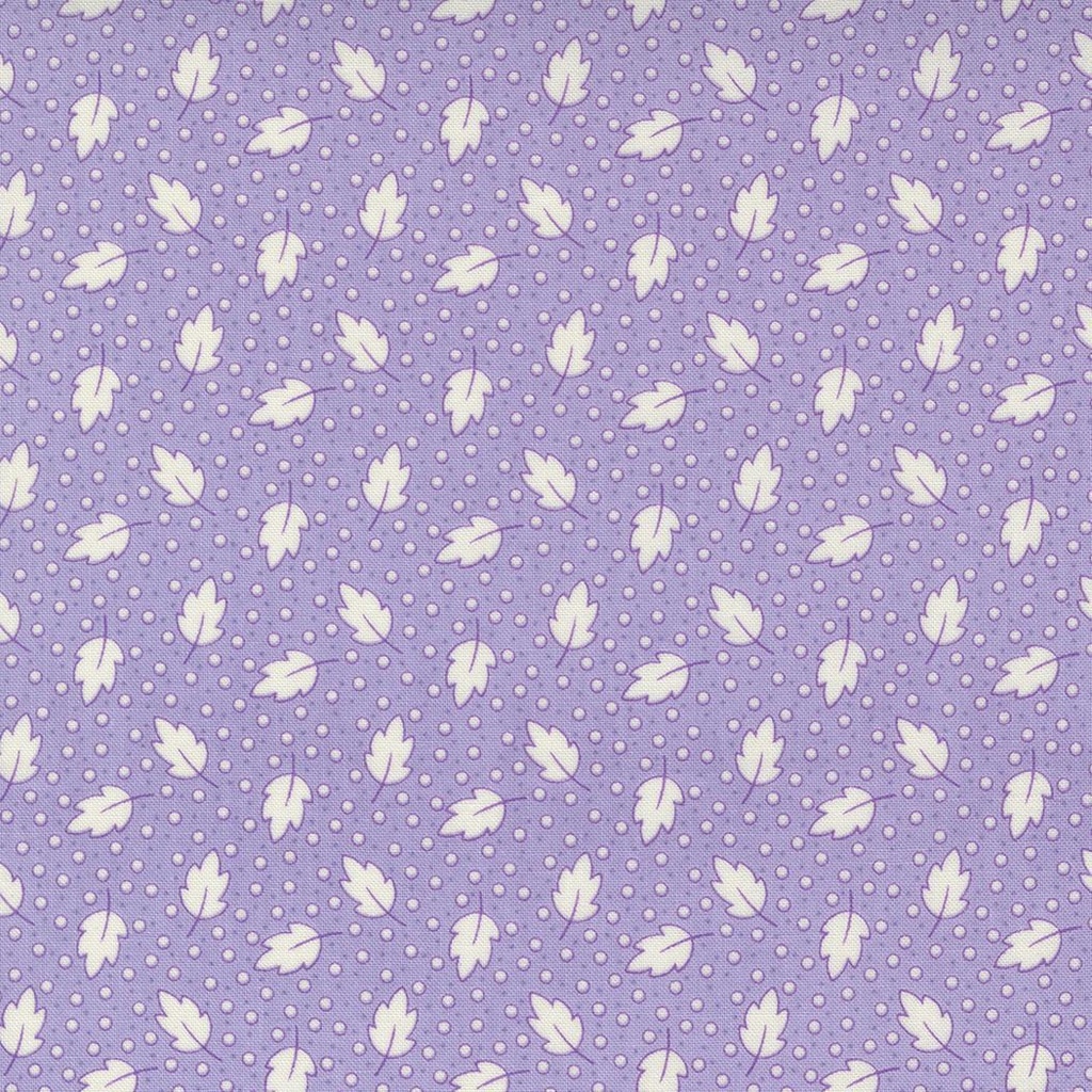 30S Playtime Leafy Polka Dot Lilac By Chloe'S Closet For Moda