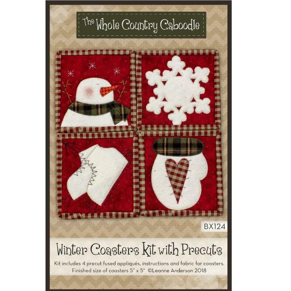 Winter Coasters Kit With Precuts From The Whole Country Caboodle