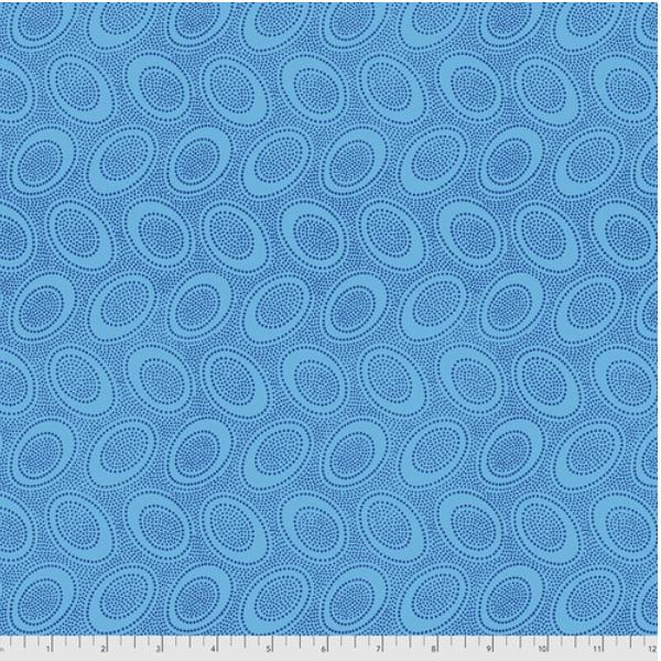 Kaffe Fassett Classics Aboriginal Dot Turquoise by Kaffe Fassett for Free Spirit