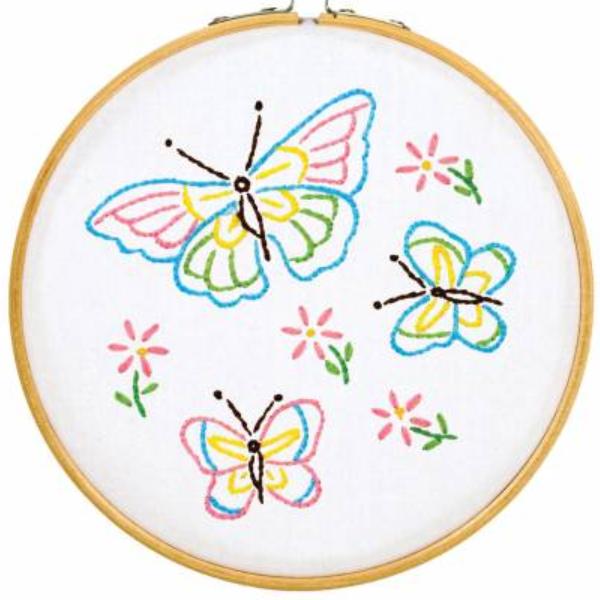 Butterflies Hoop Kit from Jack Dempsey