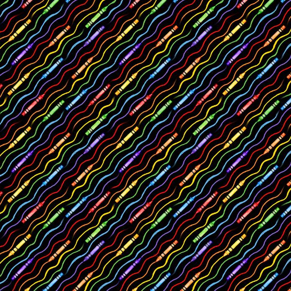 School Is Cool Diagonal Stripe Black By Nancy Mink From Wilmington Prints