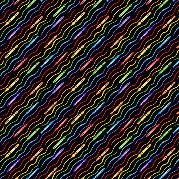 School Is Cool Diagonal Stripe Black By Nancy Mink From Wilmington Prints