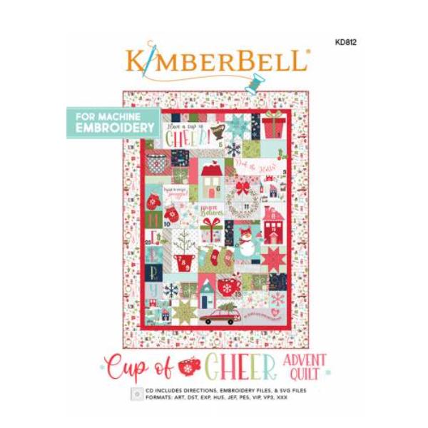 Cup Of Cheer Advent Quilt Machine Embroidery from Kimberbell