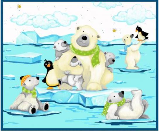  Burr The Polar Bear Play Mat Panel 