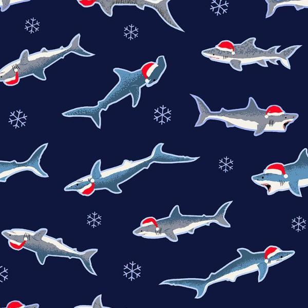 Santa Jaws Navy By Dear Stella