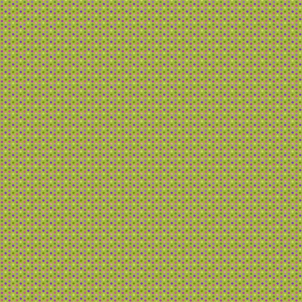 Life Happens Dots Green Multi By Ellen & Clark Studio For Northcott