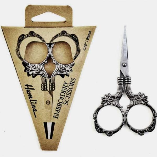 Embroidery Scissors Floral 3.75" by Hemline