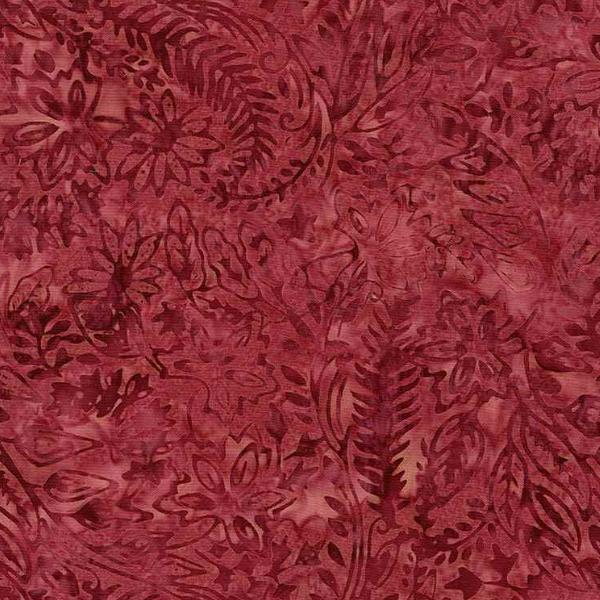 Tonga Batik Evening Sky Garden Leaves Crimson By Wing And A Prayer Design For Timeless 