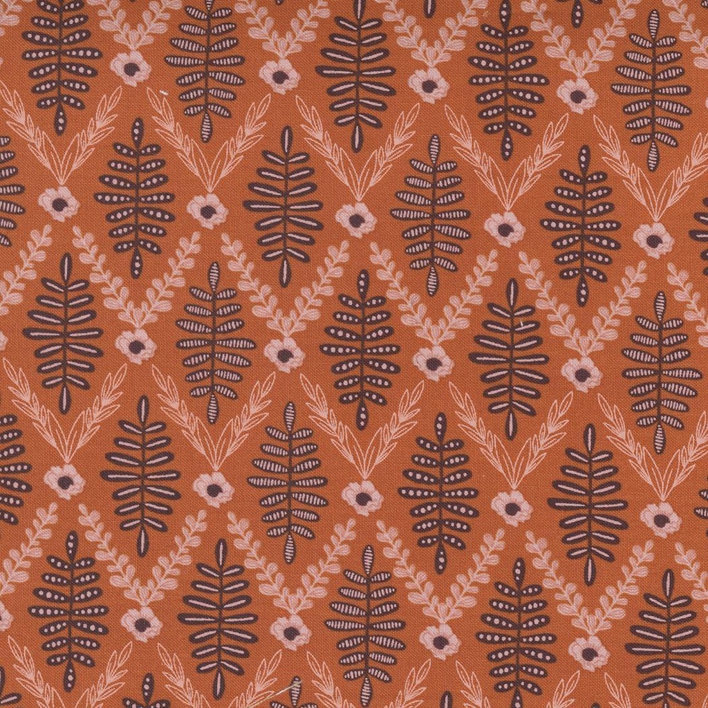 Slow Stroll Trellis Plaid Pumpkin By Fancy That Design House For Moda