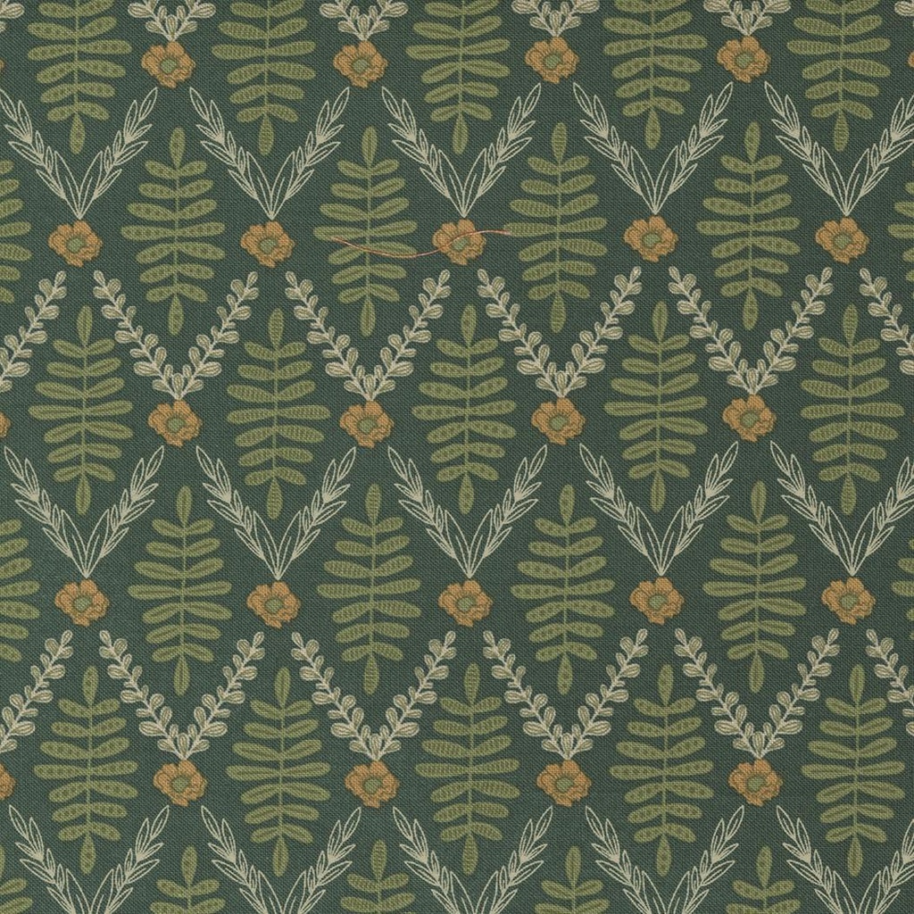 Slow Stroll Trellis Plaid Pine by Fancy That Design House for Moda