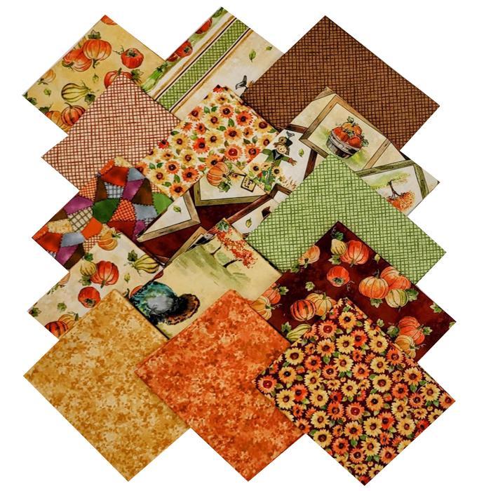 Pumpkin Farm Fat Quarter Bundle From Michael Miller