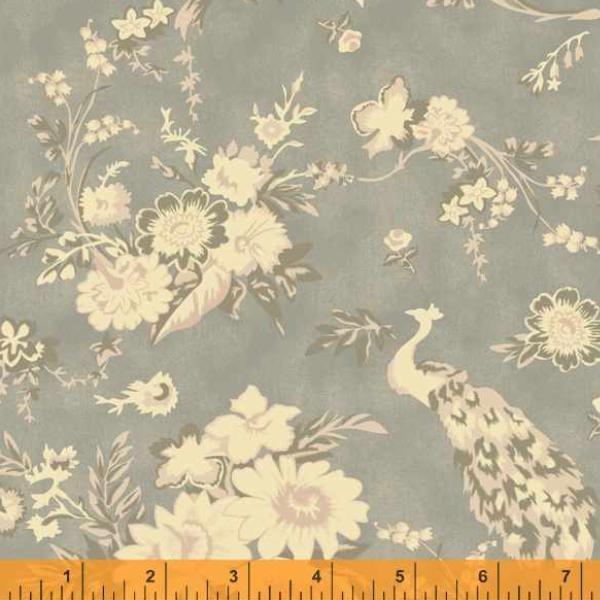 Traveler Dreamers Garden Heathered Grey By Jeanne Horton For Windham Fabrics