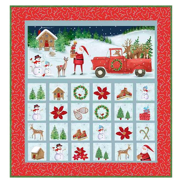 Christmas Countdown Advent Calender Kit From Timeless Treasures