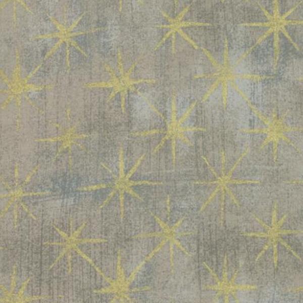 Grunge Seeing Stars Grey Coutur Metallic From Moda