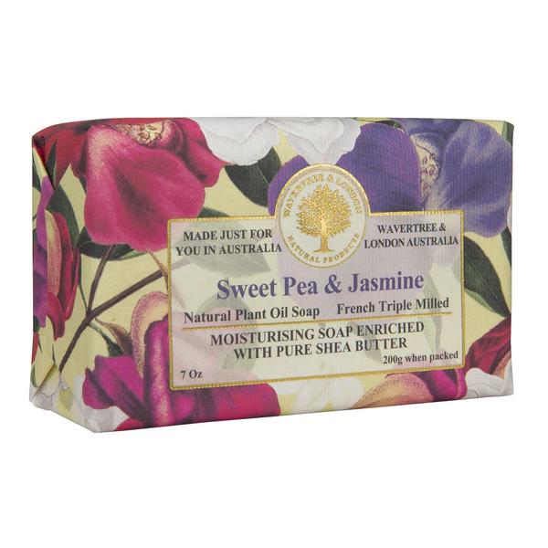 Sweet Pea & Jasmine Soap 7Oz Soap Bar By Wavertree & London