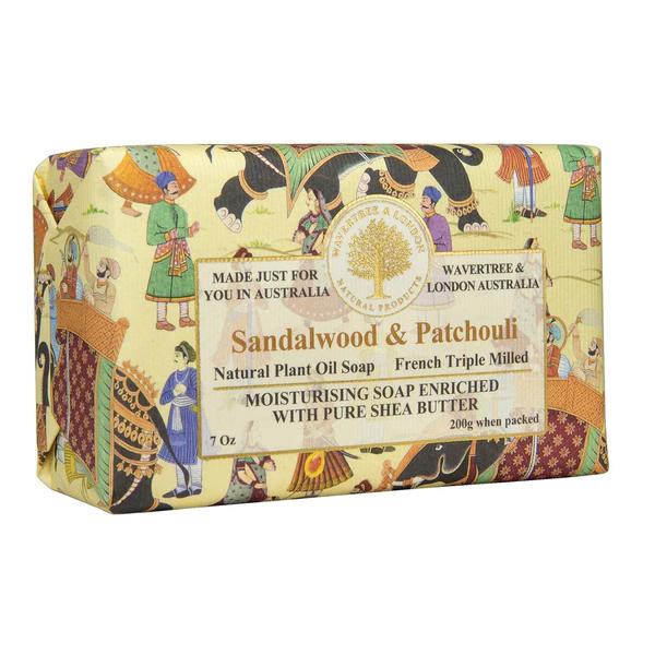 Sandalwood & Patchouli Soap 7Oz Soap Bar By Wavertree & London