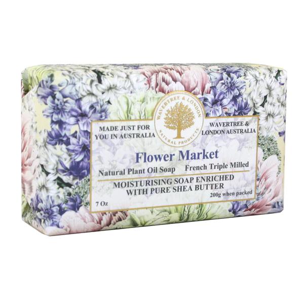 Flower Market Soap 7oz Soap Bar by Wavertree & London