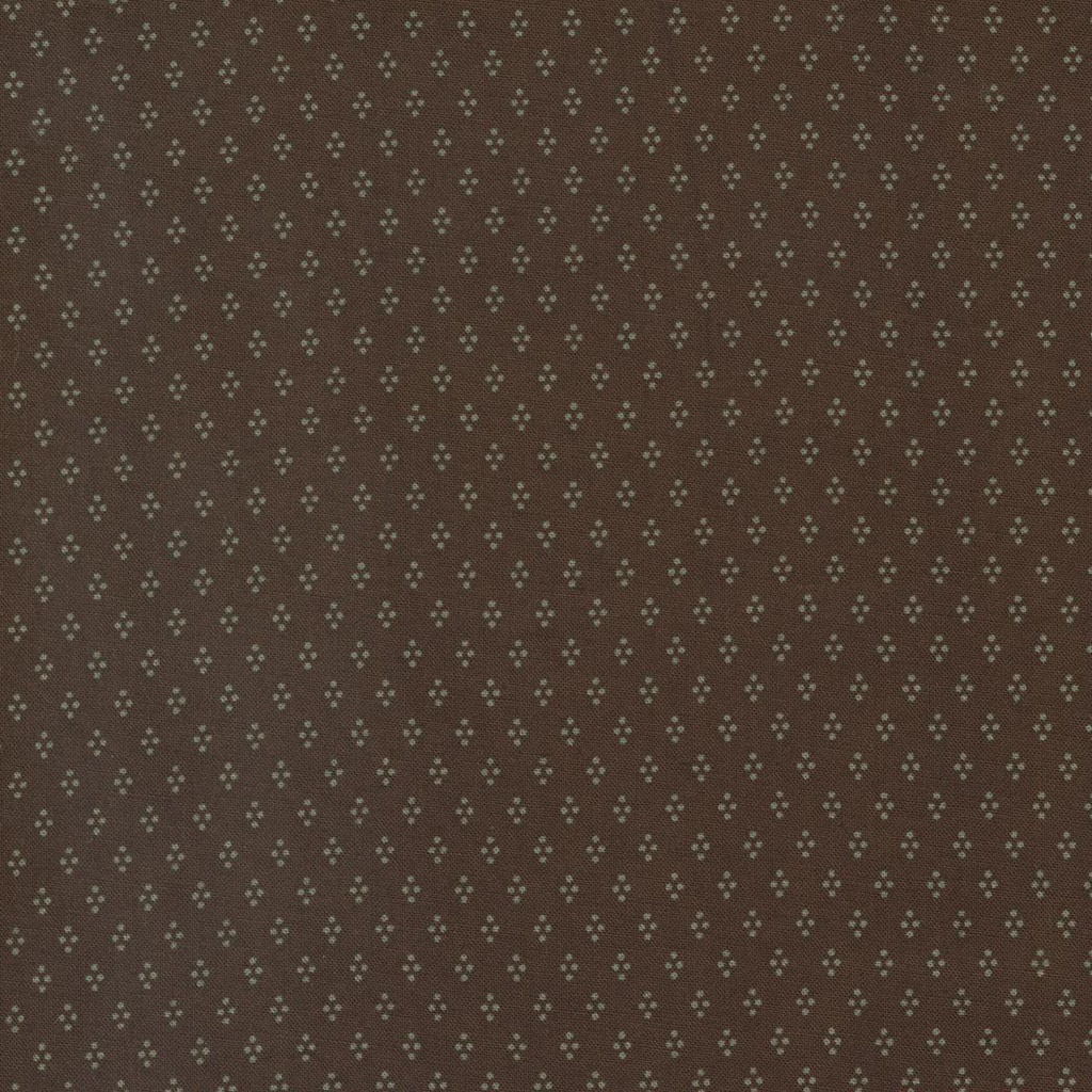 Kates Garden Gate Dots Brown By Betsy Chutchian For Moda Fabrics