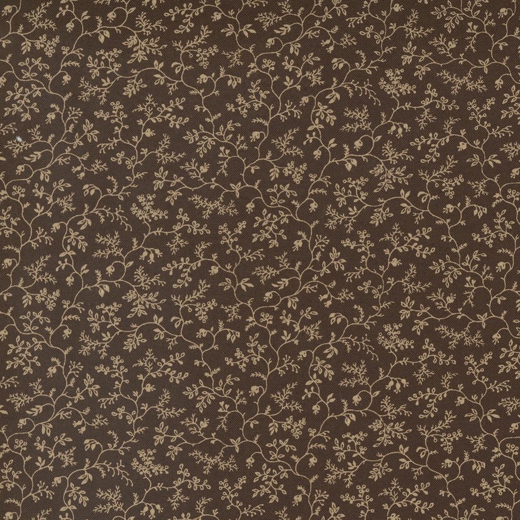 Kates Garden Gate Floral Vine Brown By Betsy Chutchian For Moda Fabrics