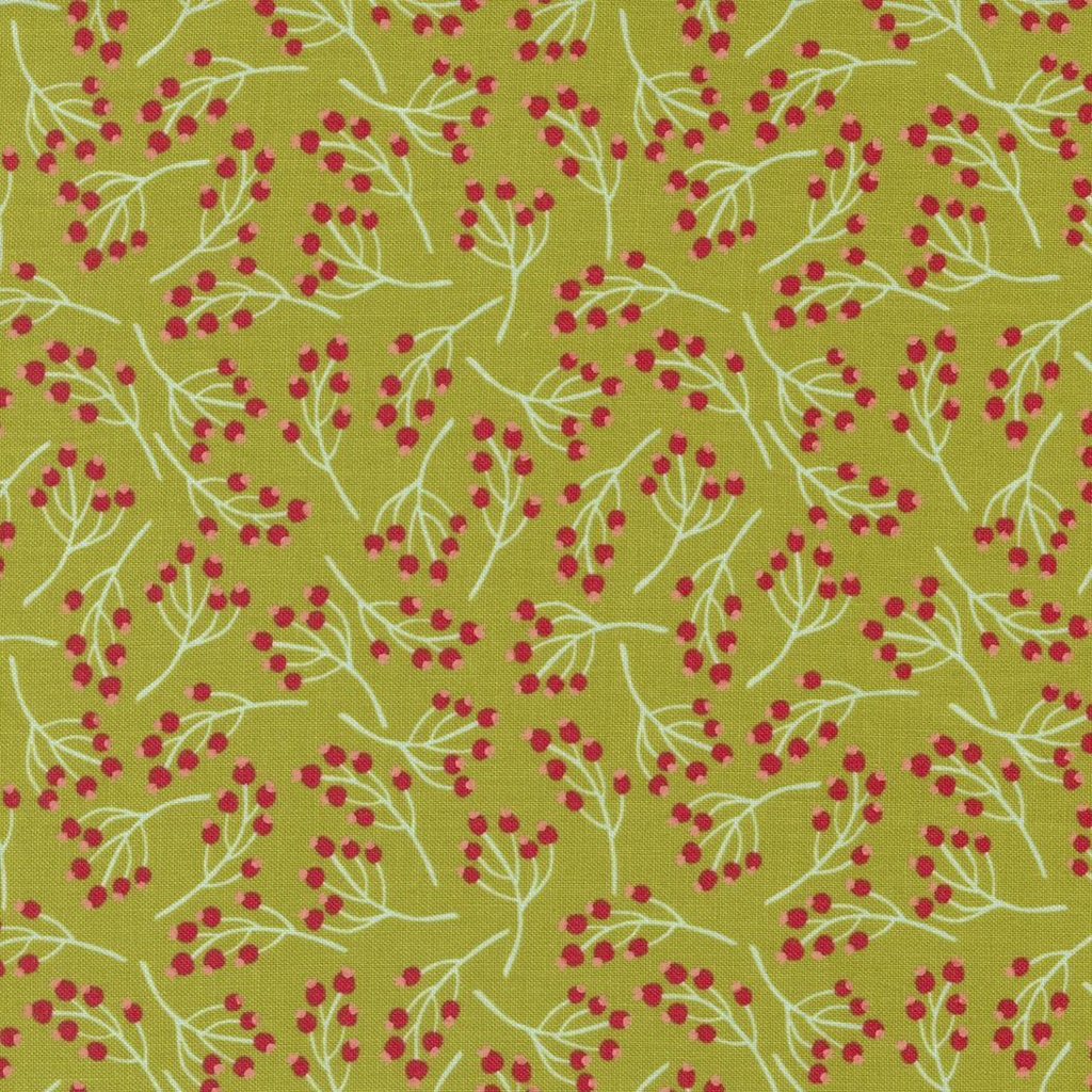 Joyful Joyful Holly Berry Field By Stacy Iest Hsu For Moda Fabrics