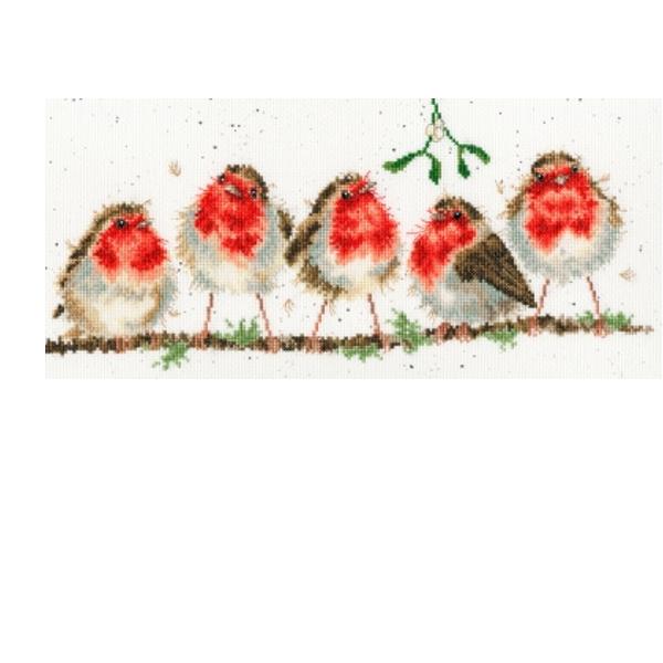 Rockin Robins Cross Stitch Kit by Hannah Dale from Bothy Threads