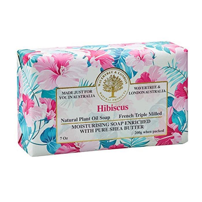 Hibiscus Soap 7oz Soap Bar by Wavertree & London