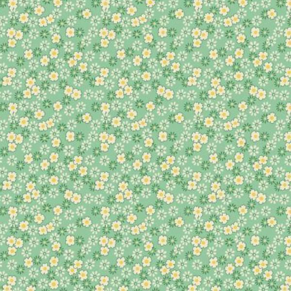 Nana Mae 6 Tiny Daisies Green From Henry Glass