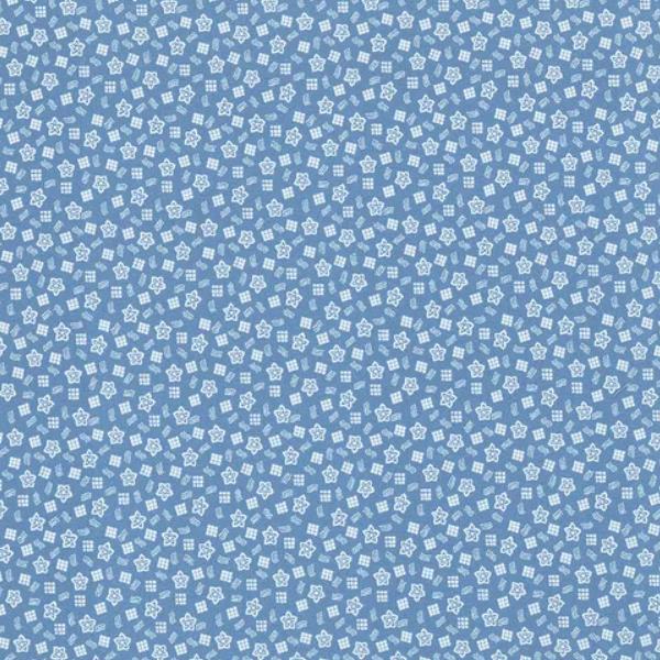 Sunnyside Farm Flower Box Blue By Debbie Beaves From Flowerhouse For Robert Kaufman Fabrics