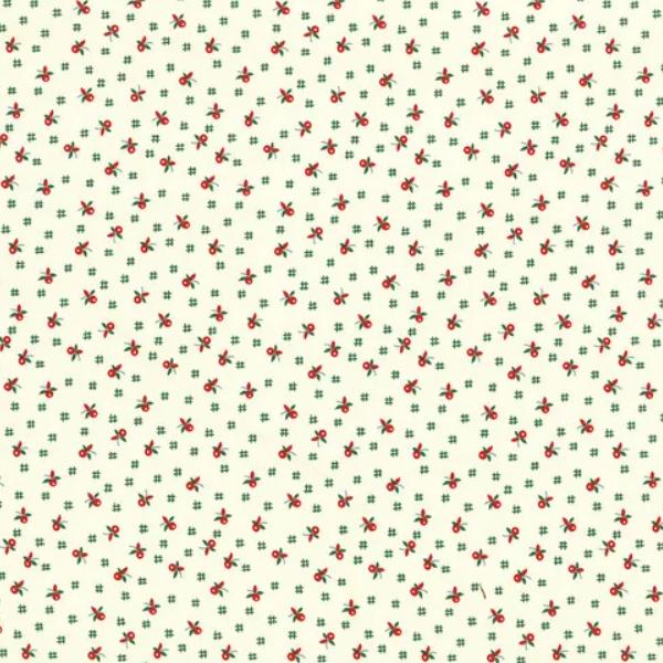 Sunnyside Farm Cherries Vintage White By Debbie Beaves From Flowerhouse For Robert Kaufman Fabrics