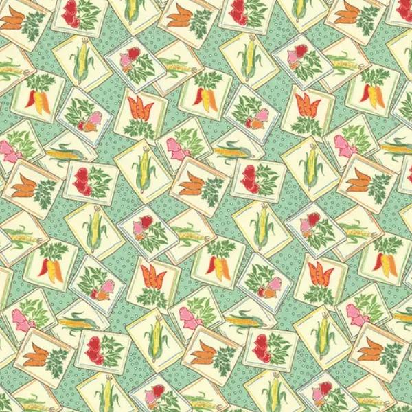 Sunnyside Farm Seed Packets Aloe By Debbie Beaves From Flowerhouse For Robert Kaufman Fabrics