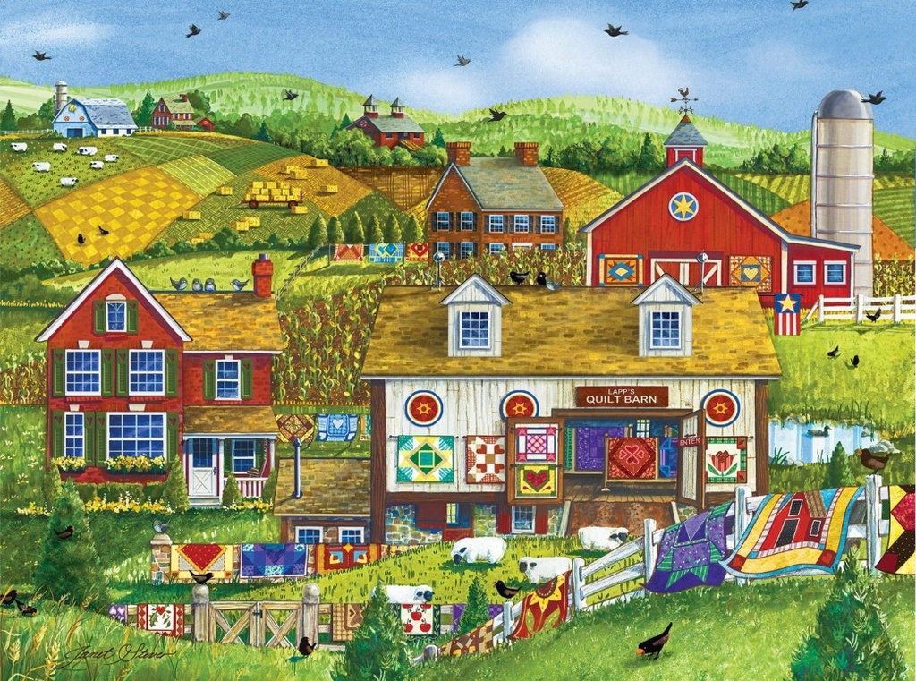 Lapp's Quilt Barn 1000 Piece Jigsaw Puzzle