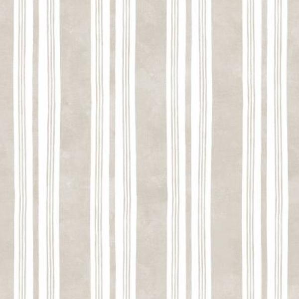 Homemade Happiness Stripe Ecru By Silvia Vassileva Collection For P & B Textiles