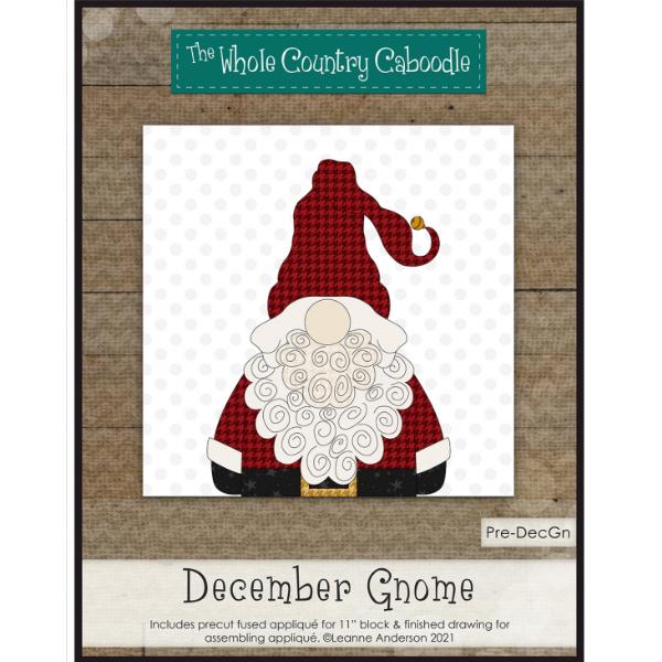 December Gnome Precut Fused Applique Pack by Leanne Anderson for Whole Country Caboodle