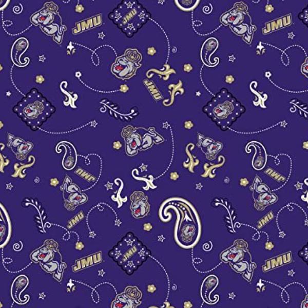 College Prints Jmu Duke Dog Bandana By Foust Textiles