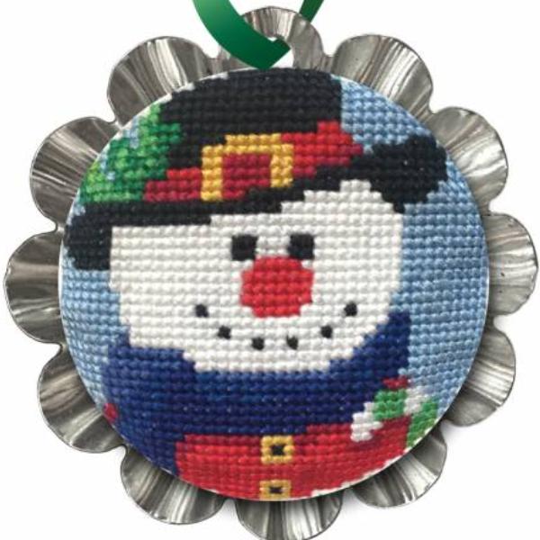 Jolly Snowman Tin Kit From Colonial Needle