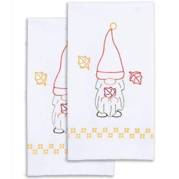 Decorative Hand Towels Thanksgiving Gnome from Jack Dempsey Needle Art