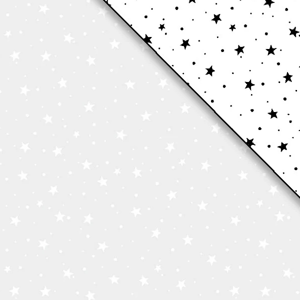 Ramblings 13 Stars/Dots White On White from P&B Textiles