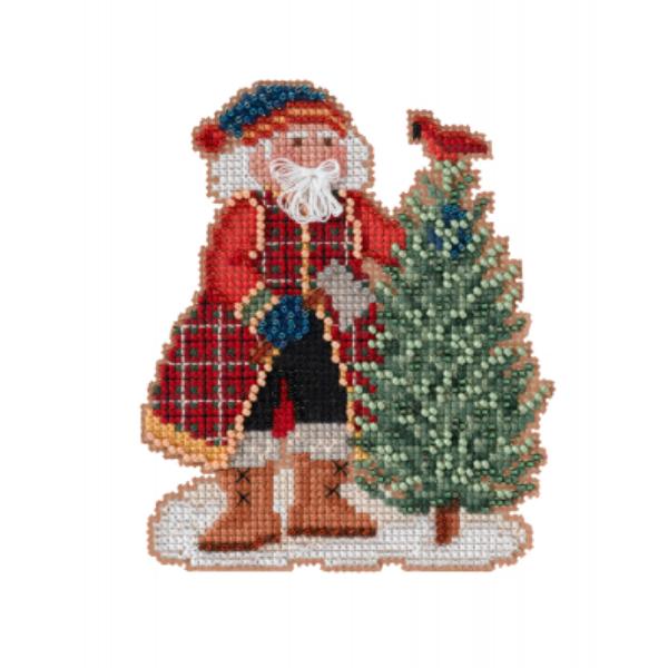 Scotch Pine Santa Ornament Kit By Mill Hill