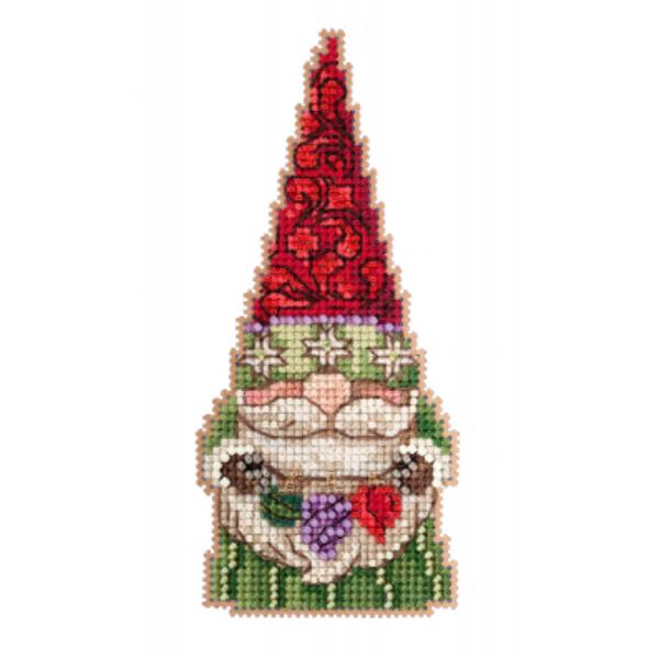 Gnome With Ornaments Cross Stitch Kit By Jim Shore For Mill Hill