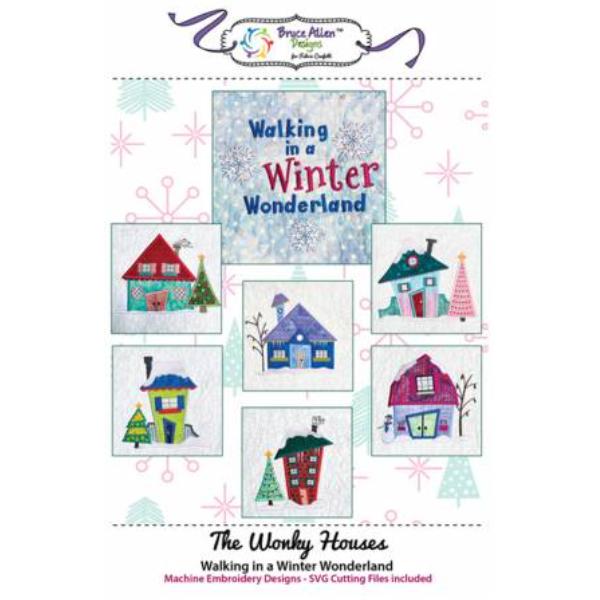 The Wonky Houses Table Runner - Winter By Vanessa Fromm For Fabric Confetti