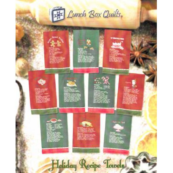 Holiday Recipe Towel Collection By Lunch Box Quilts