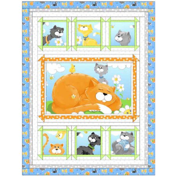 Kitty Dash Quilt Kit From Suzybee