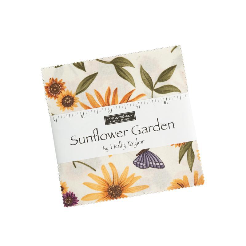 Sunflower Garden Charm Pack 5in Squares by Holly Taylor for Moda