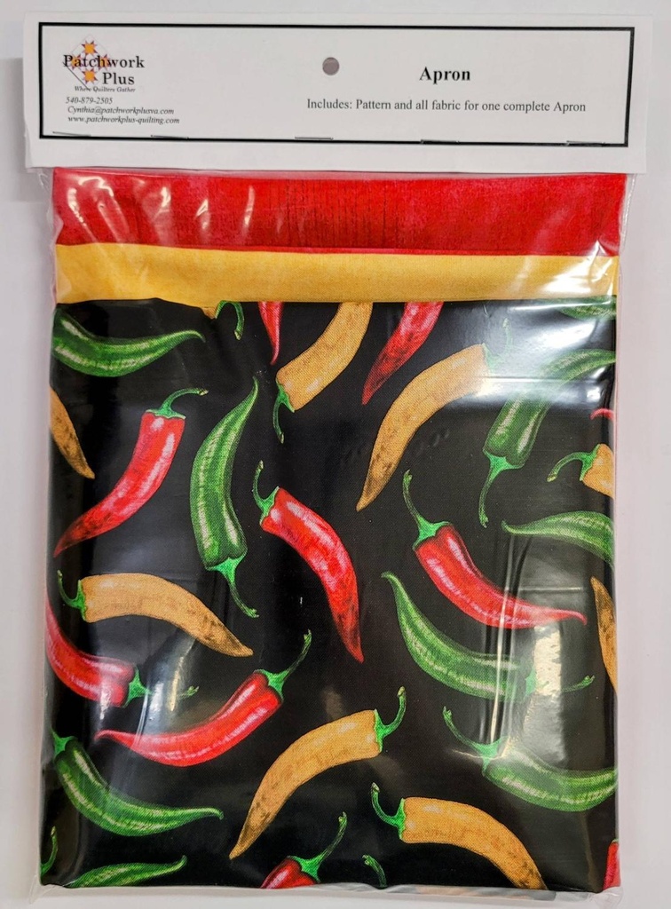 Apron Kit Peppers Red